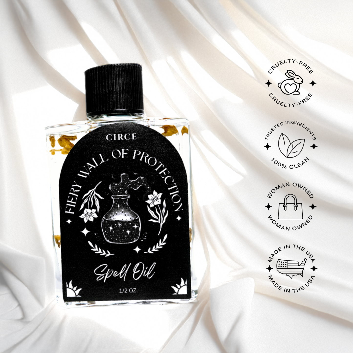 Fiery Wall of Protection | Spell Oil 1/2 oz from Circe Boutique