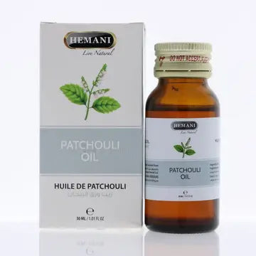 Hemani Patchouli Oil 30mL | Pogostemon Cablin | Halal Certified | Deep Earthy Base Note | Alcohol-Free | Since 1949