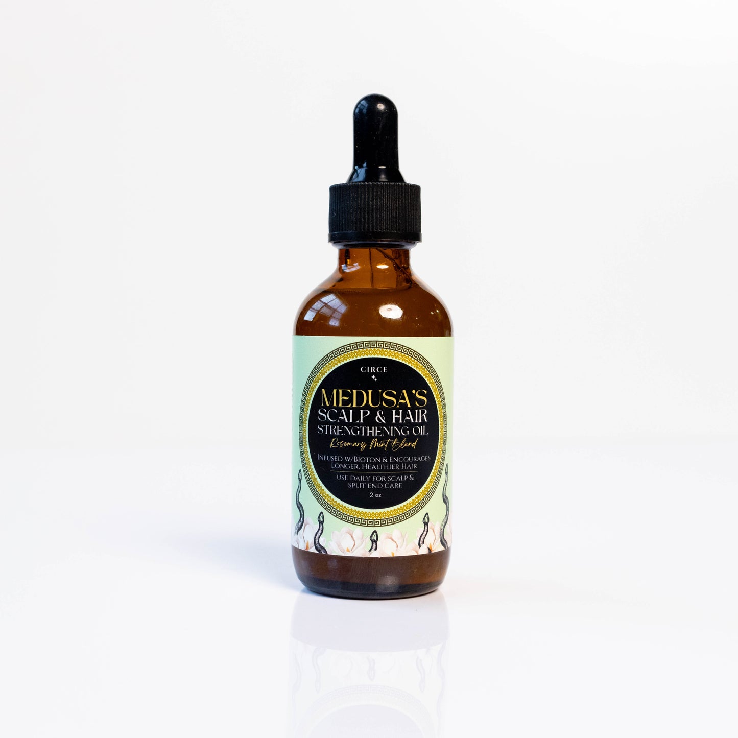 Medusa's Scalp & Hair Strengthening Oil - Rosemary Mint Blend 2 oz - Wholesales from Circe Boutique