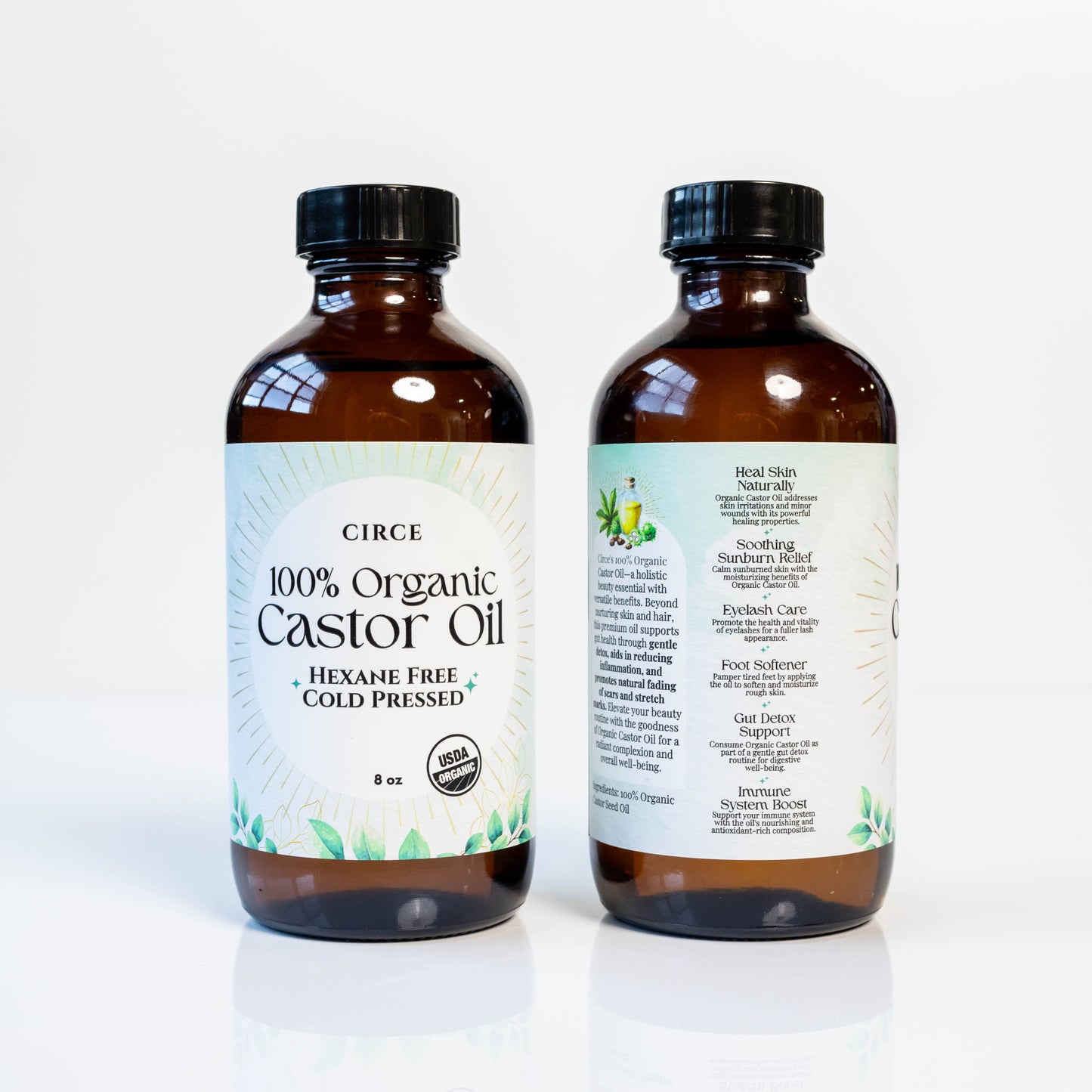 100% Organic Castor Oil - 8 oz Default from Circe Boutique