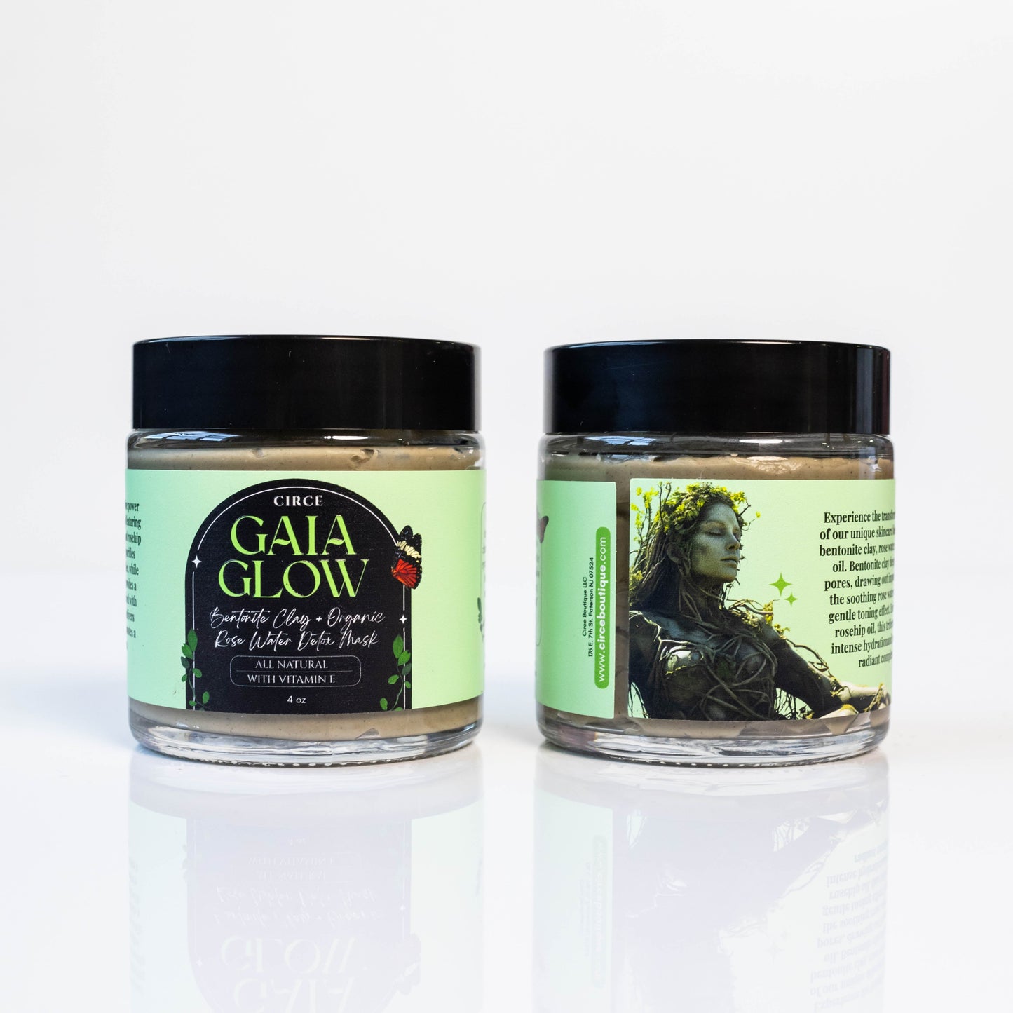 Gaia Glow - Bentonite Clay + Rose Water Detox Mask from Circe Boutique