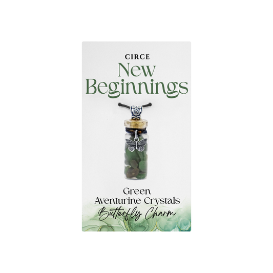 New Beginnings β Green Aventurine + Butterfly Charm  from Circe Boutique