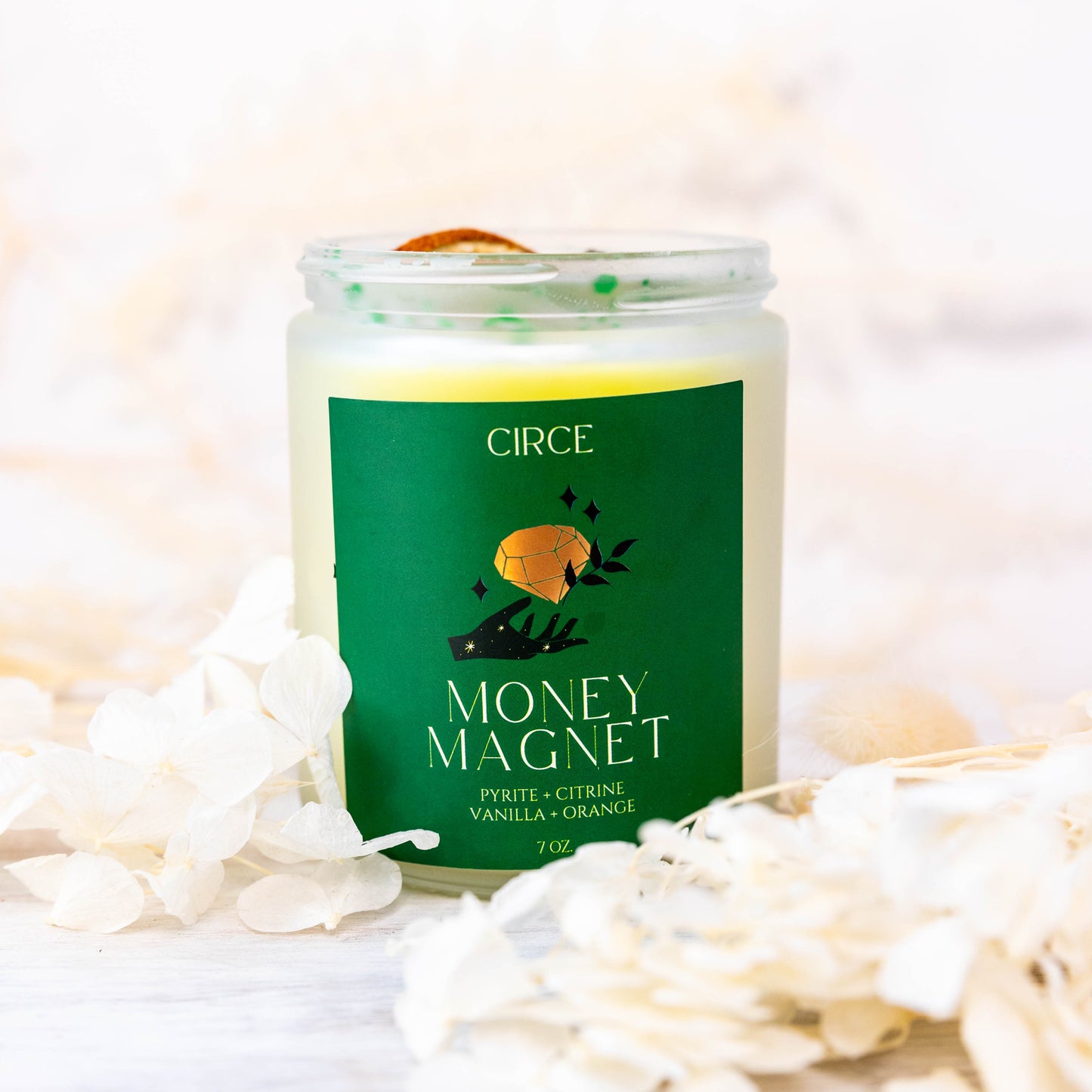 Money Magnet Intention Candle: Draw Wealth and Prosperity from CIRCE Candle from Circe Boutique