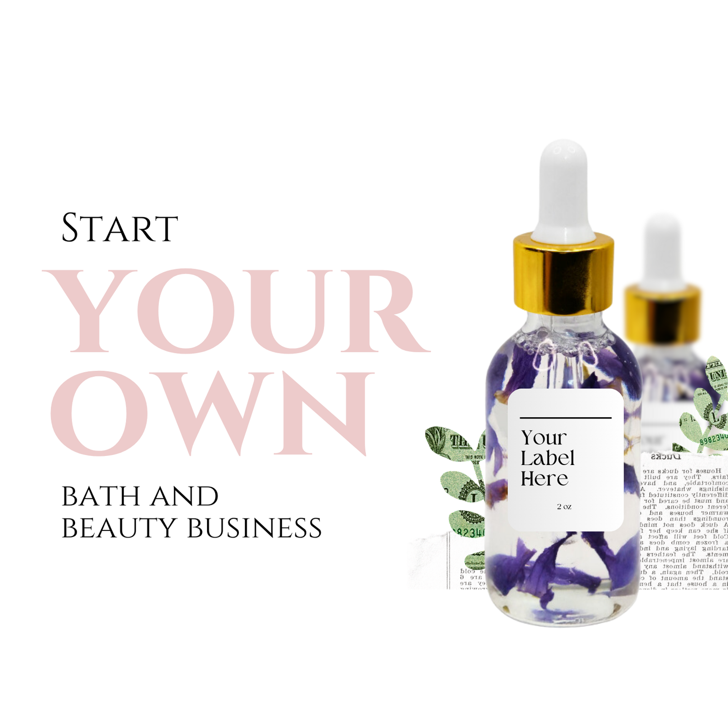 Unlabeled Blue Lotus Body Oil - Face, Hair, Body and Nails - Set of 6 from Circe Boutique