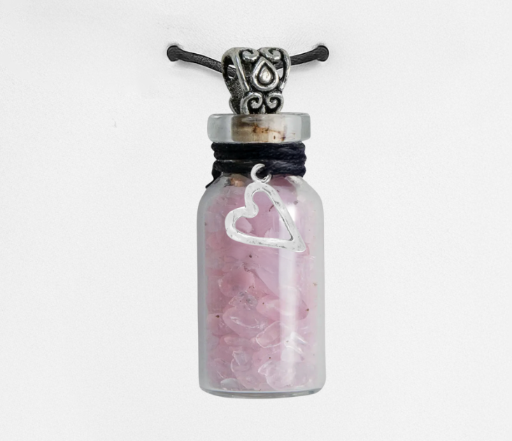 Self Love – Rose Quartz + Heart Charm from Circe Boutique
