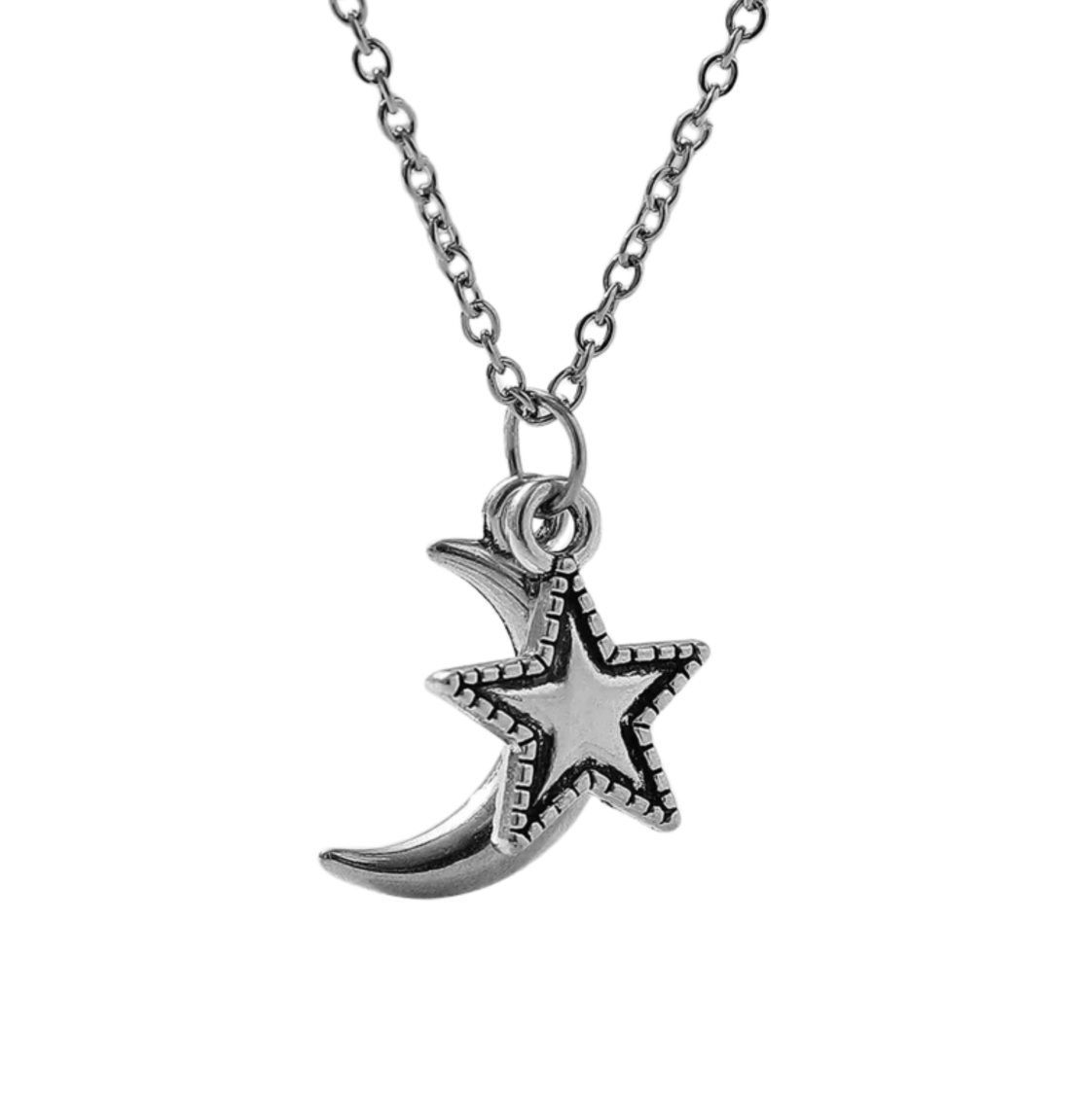 Moon & Star Charm Necklace – Dreams & Guidance  from Circe Boutique