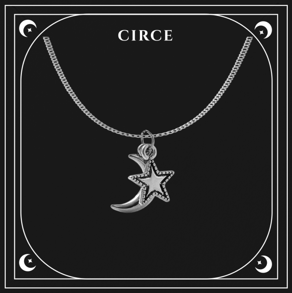 Moon & Star Charm Necklace – Dreams & Guidance  from Circe Boutique