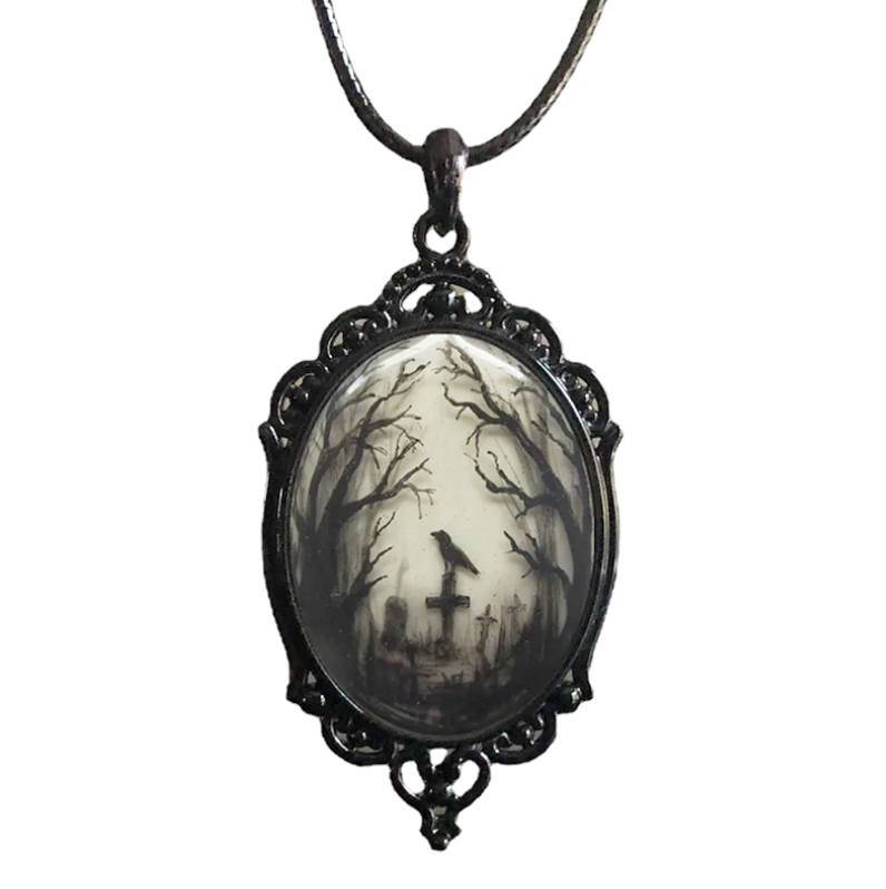 Gothic Graveyard Pendant  from Circe Boutique