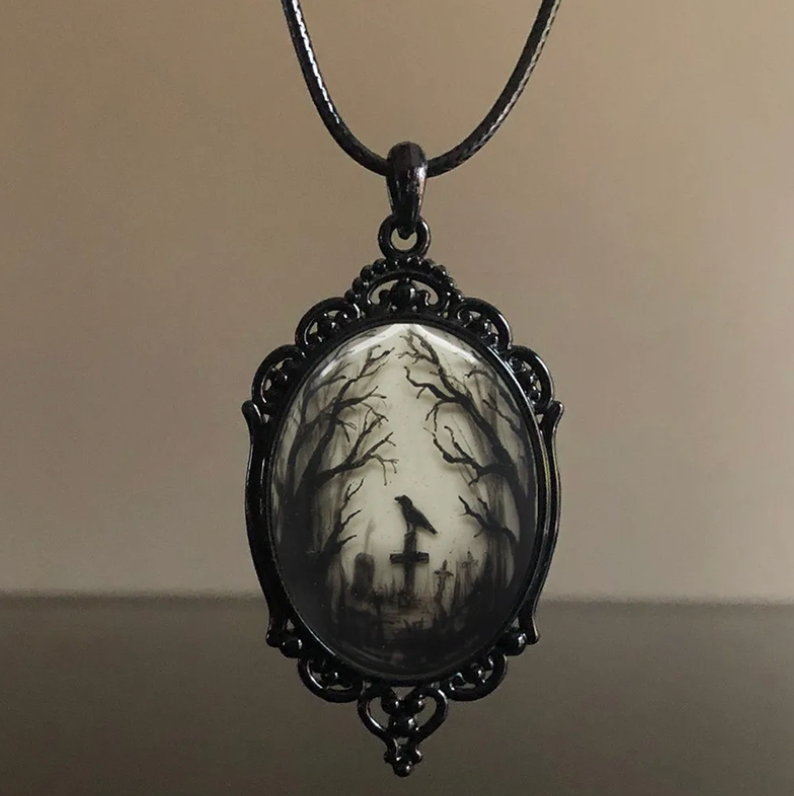 Gothic Graveyard Pendant  from Circe Boutique