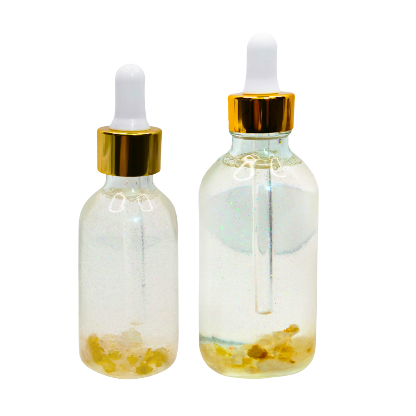 Unlabeled Citrine Gemstone Oil - Face, Hair, Body and Cuticles - Set of 6 from Circe Boutique