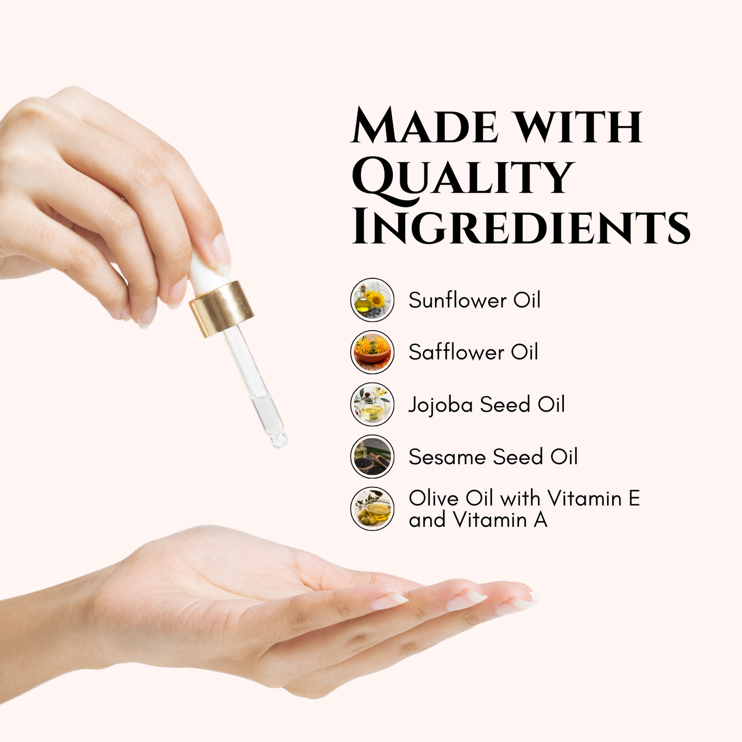 Unlabeled Citrine Gemstone Oil - Face, Hair, Body and Cuticles - Set of 6 from Circe Boutique