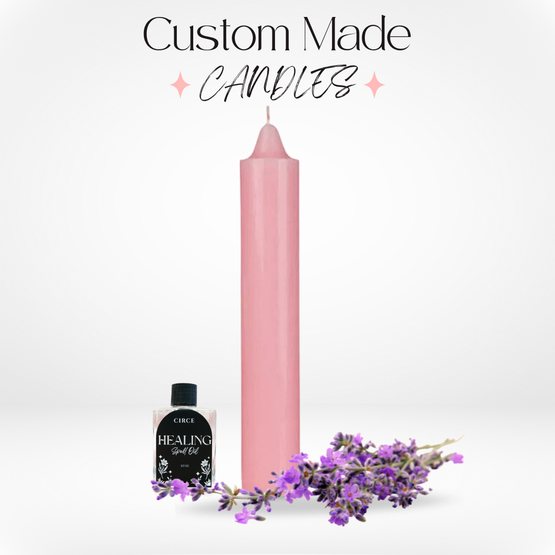 Custom Spell Candles by Luna from Circe Boutique