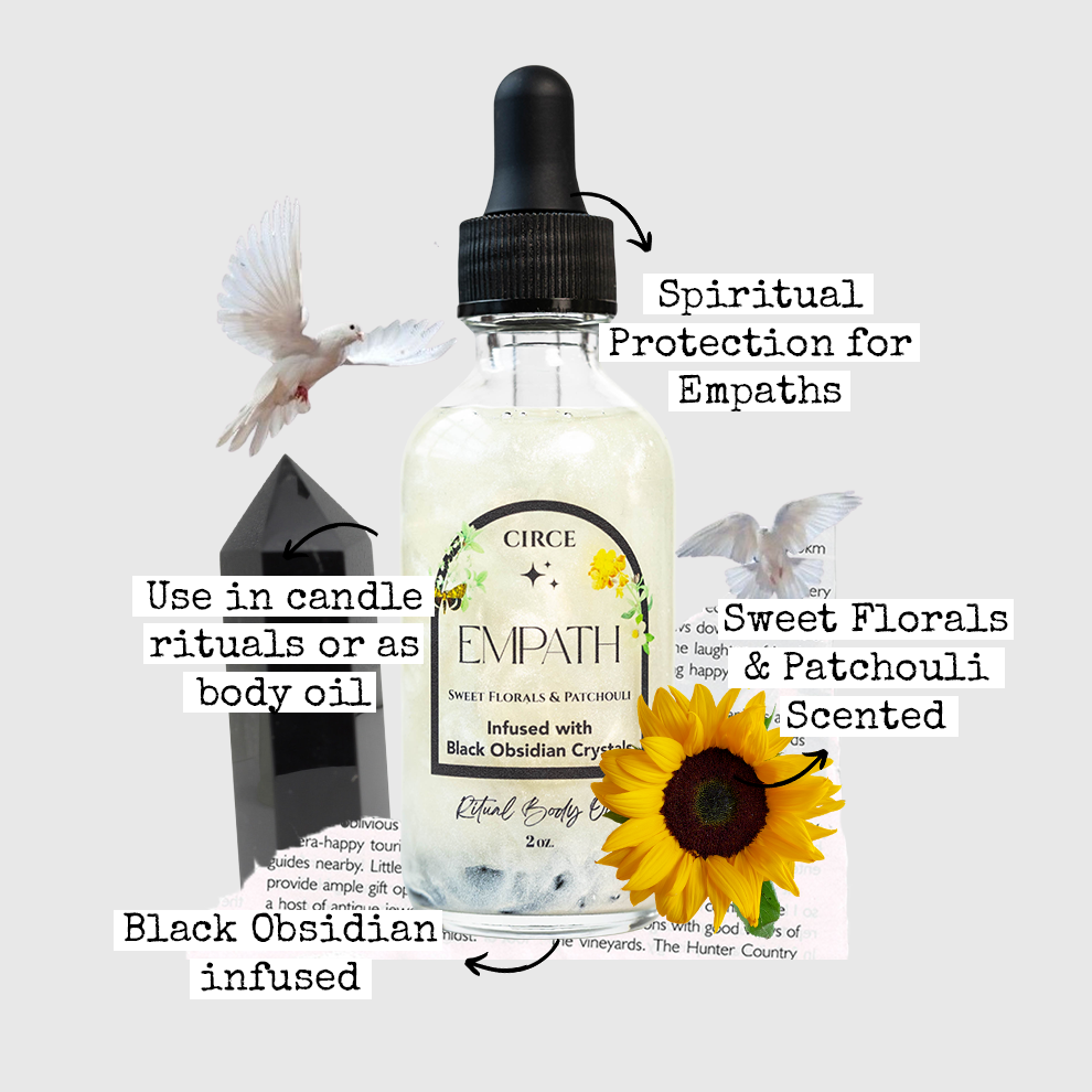 Empath Ritual Body Oil for Protection 2oz from Circe Boutique