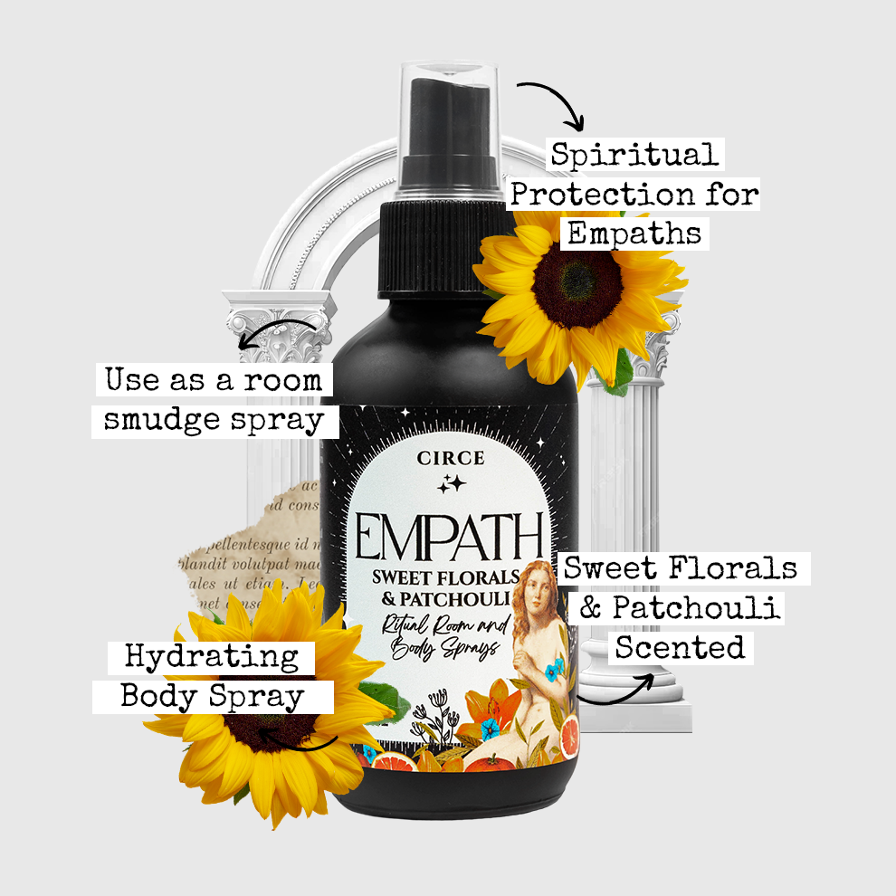Empath Ritual Room and Body Spray - Sweet Florals and Patchouli 4 oz from Circe Boutique