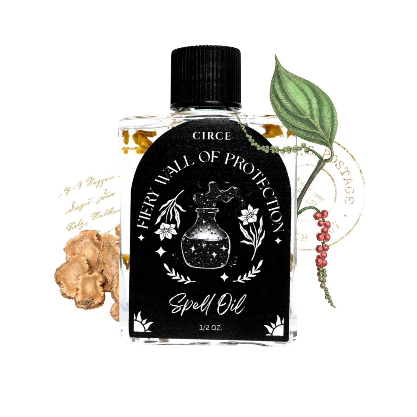 Fiery Wall of Protection | Spell Oil 1/2 oz from Circe Boutique