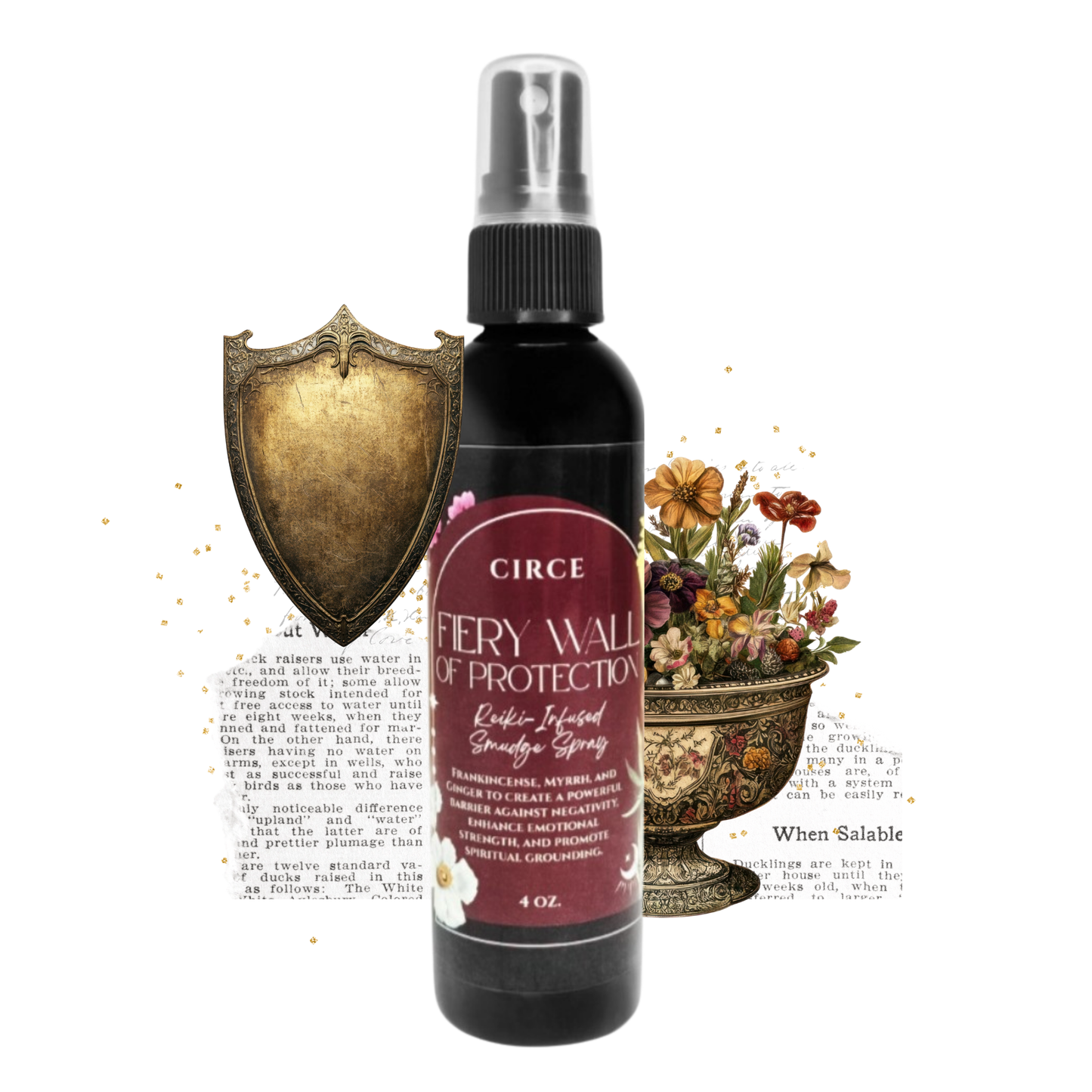 Fiery Wall of Protection Smudge Spray | 4oz. - Wholesale from Circe Boutique
