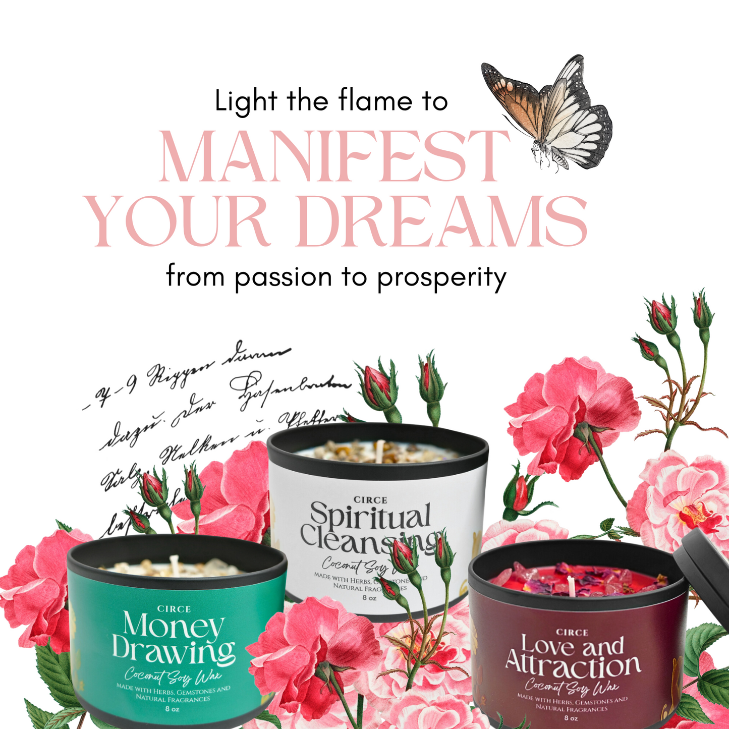 Fiery Wall of Protection | 8 oz Spell Candle from Circe Boutique