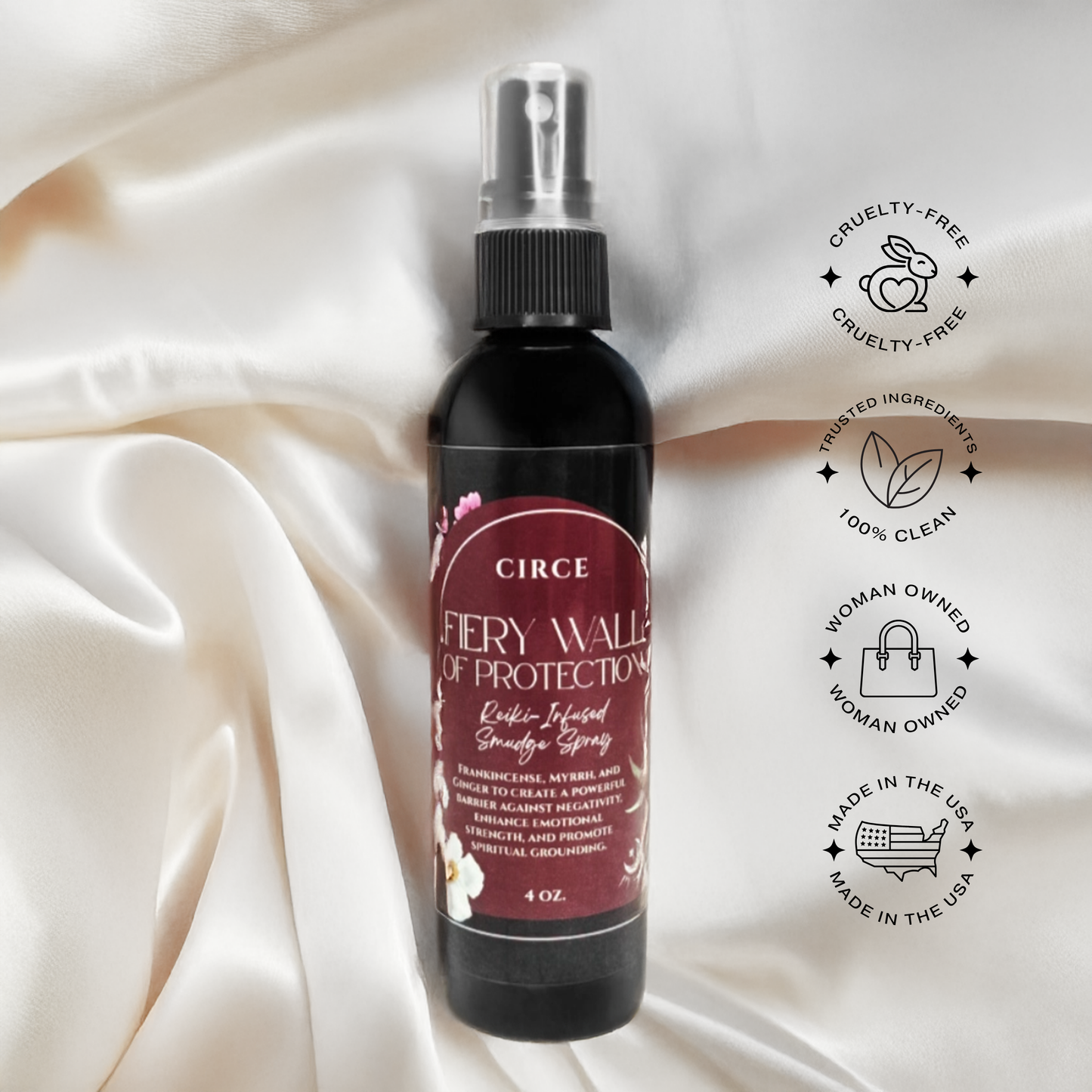 Fiery Wall of Protection Smudge Spray | 4oz. - Wholesale from Circe Boutique