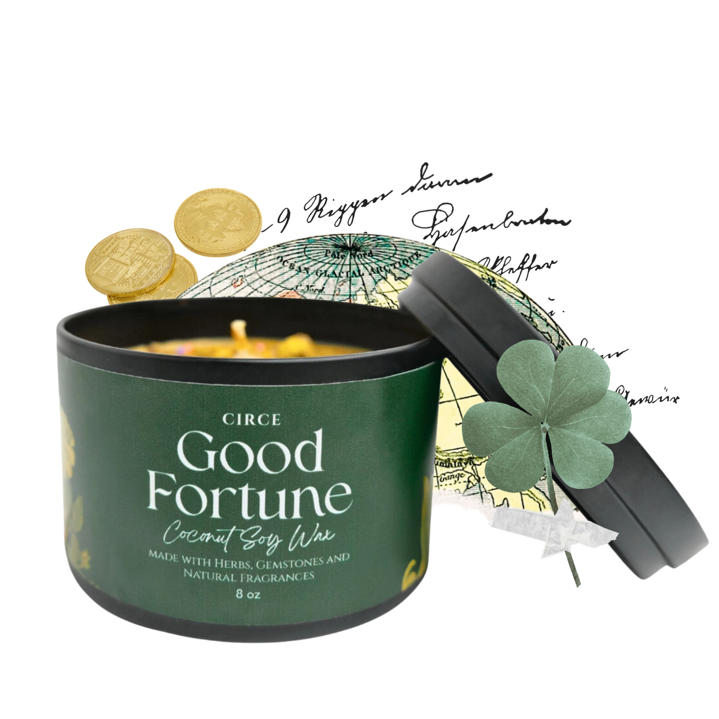 Good Fortune | 8 oz Spell Candle from Circe Boutique