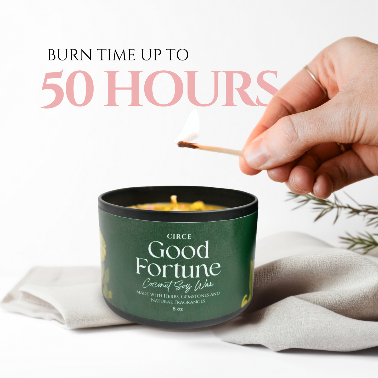Good Fortune | 8 oz Spell Candle from Circe Boutique