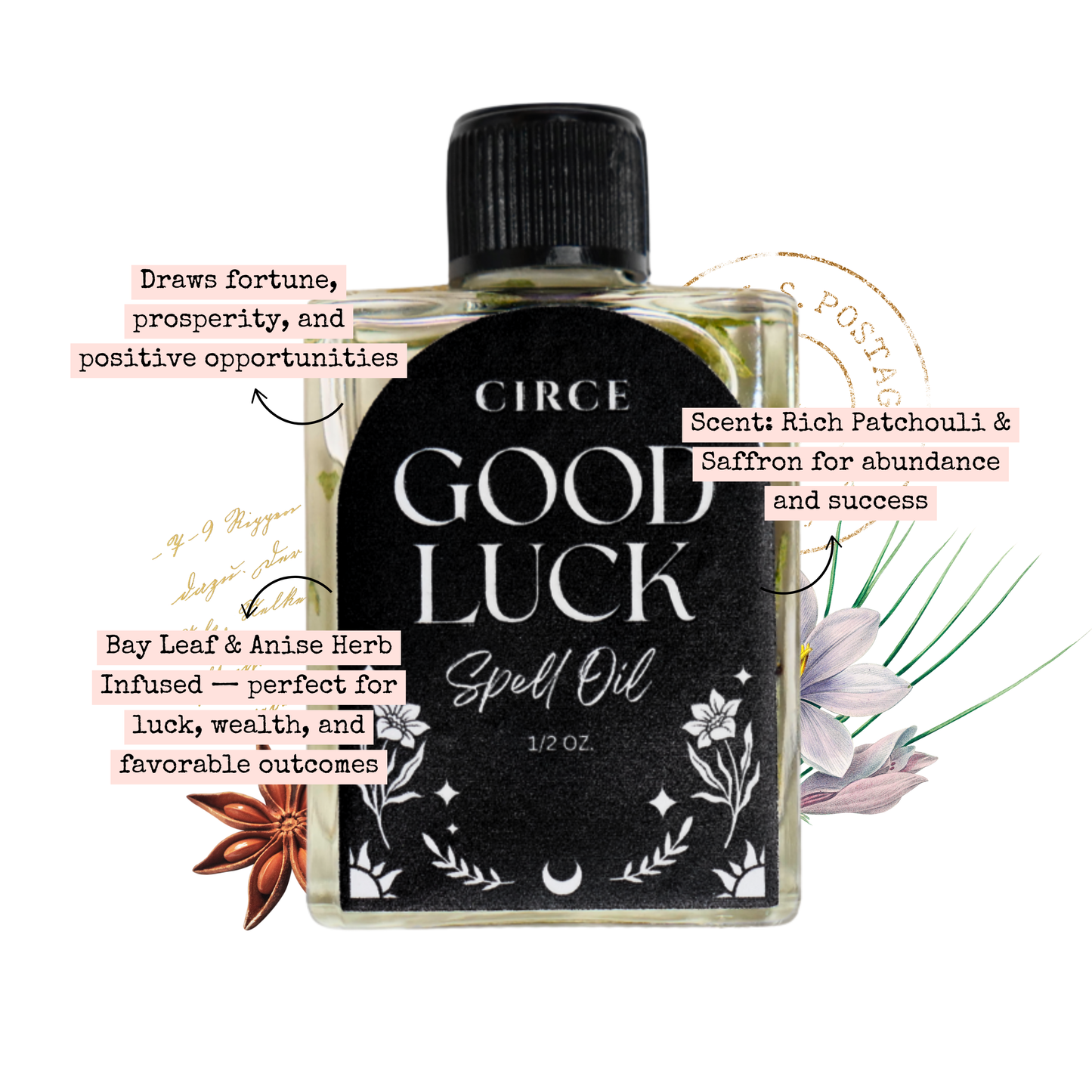 CIRCE Good Luck Spell Oil 1/2 oz. from Circe Boutique