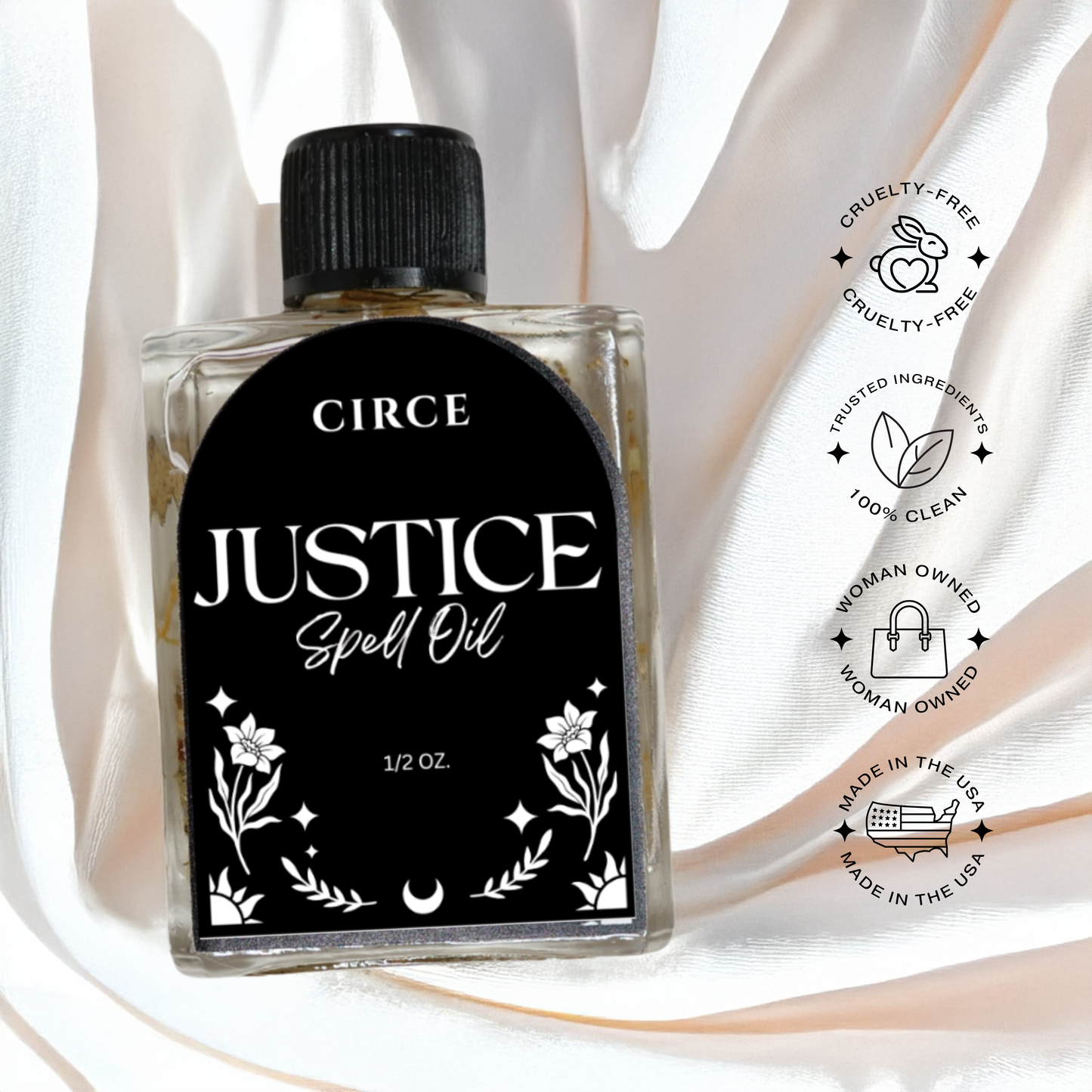 CIRCE Justice Spell Oil 1/2 oz. from Circe Boutique