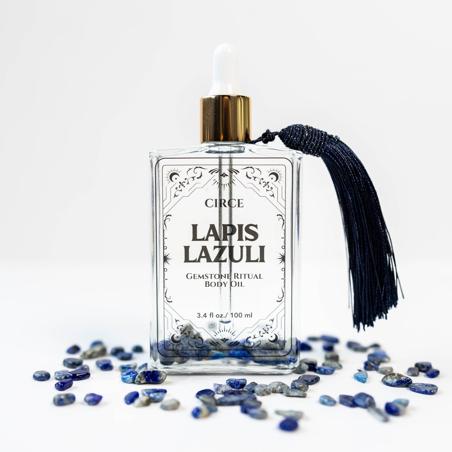 Lapis Lazuli Gemstone Body Oil from Circe Boutique