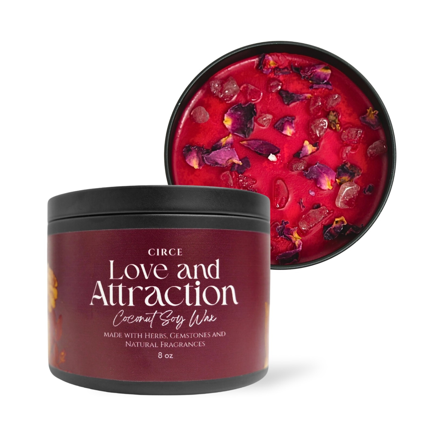 Love and Attraction | 8 oz Spell Candle from Circe Boutique