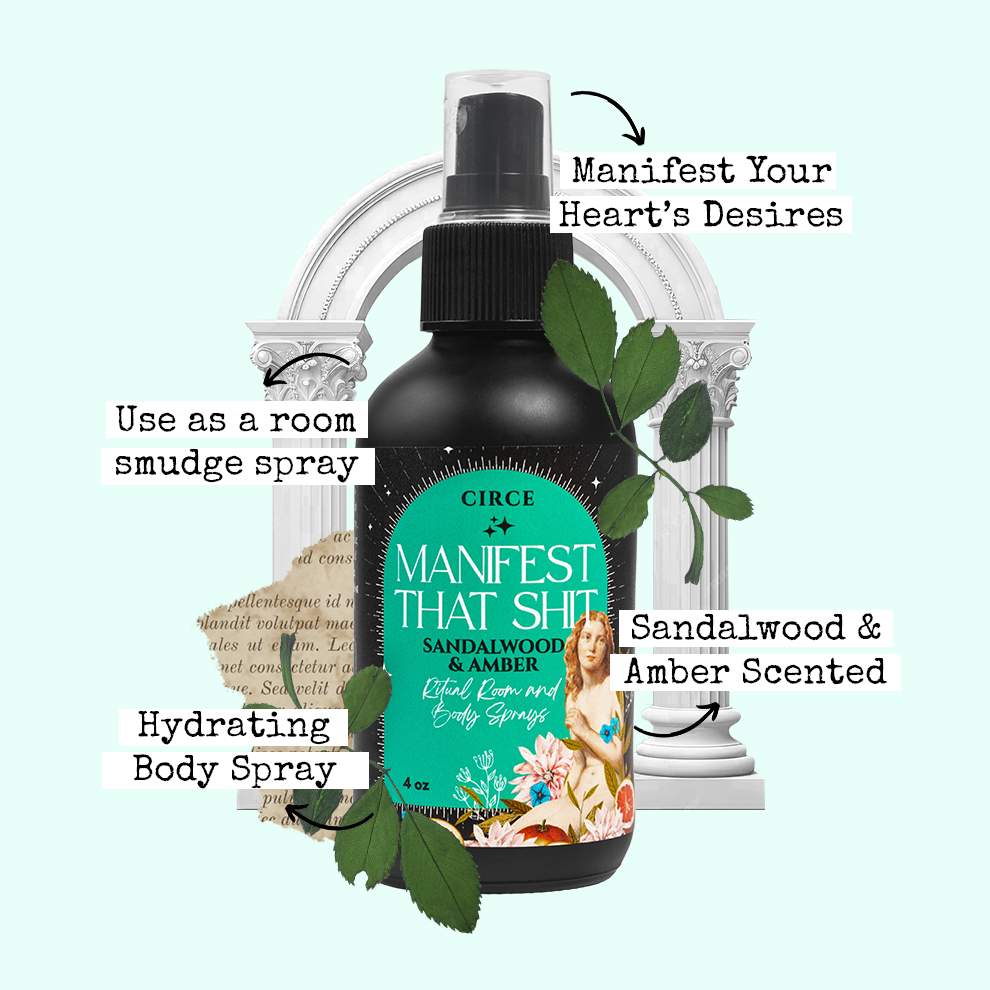 Manifest That Shit Ritual Room and Body Spray 4 oz. from Circe Boutique