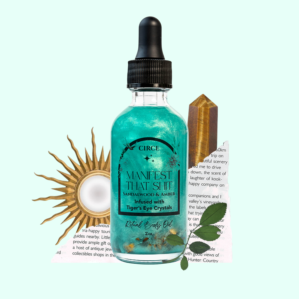 Manifest that Shit Ritual Body Oil 2 oz. from Circe Boutique