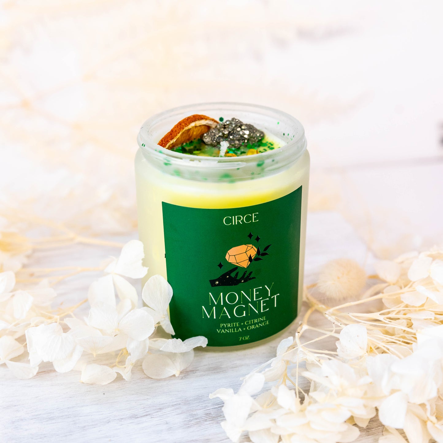 Money Magnet Intention Candle: Draw Wealth and Prosperity from CIRCE Candle from Circe Boutique