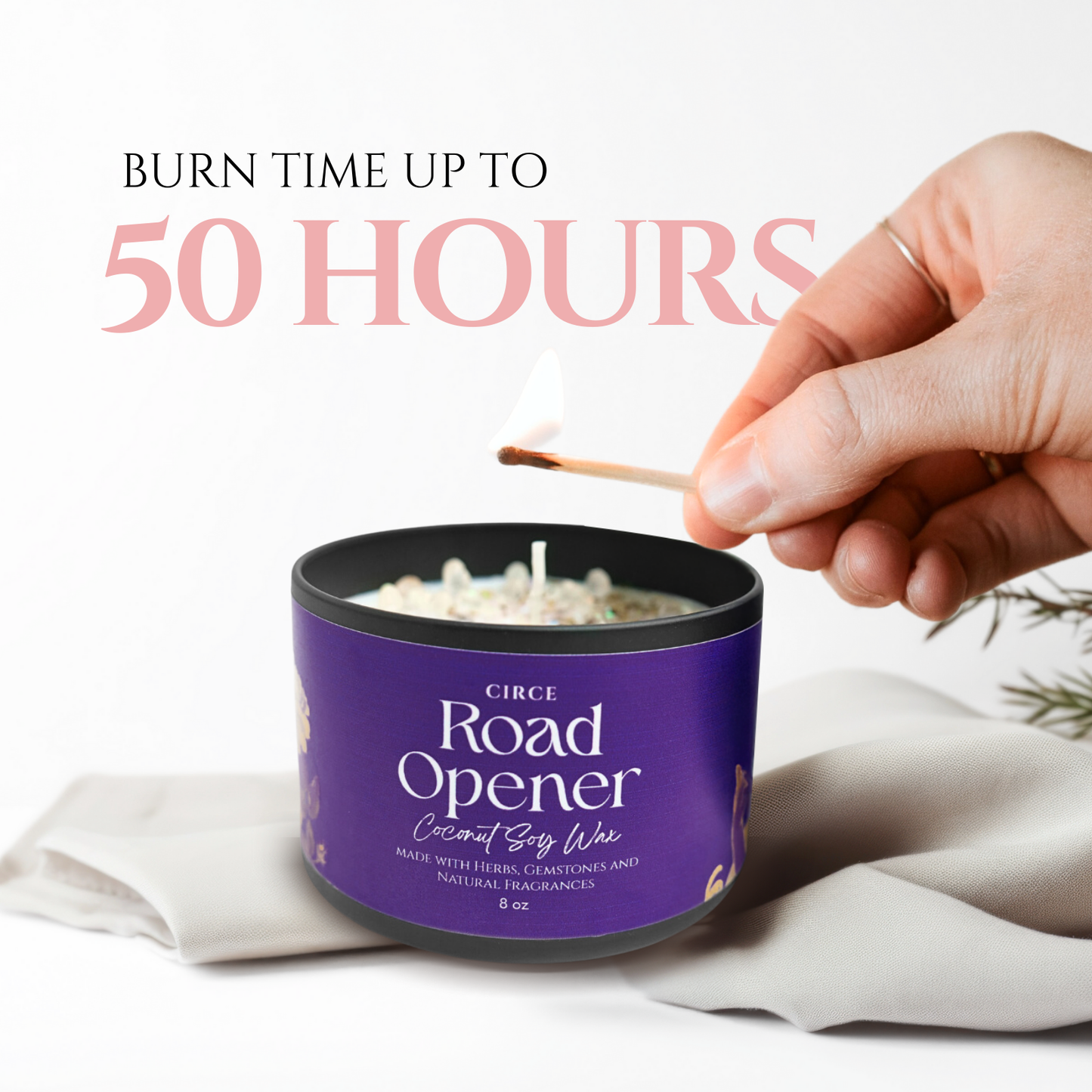 Road Opener | 8 oz Spell Candle from Circe Boutique