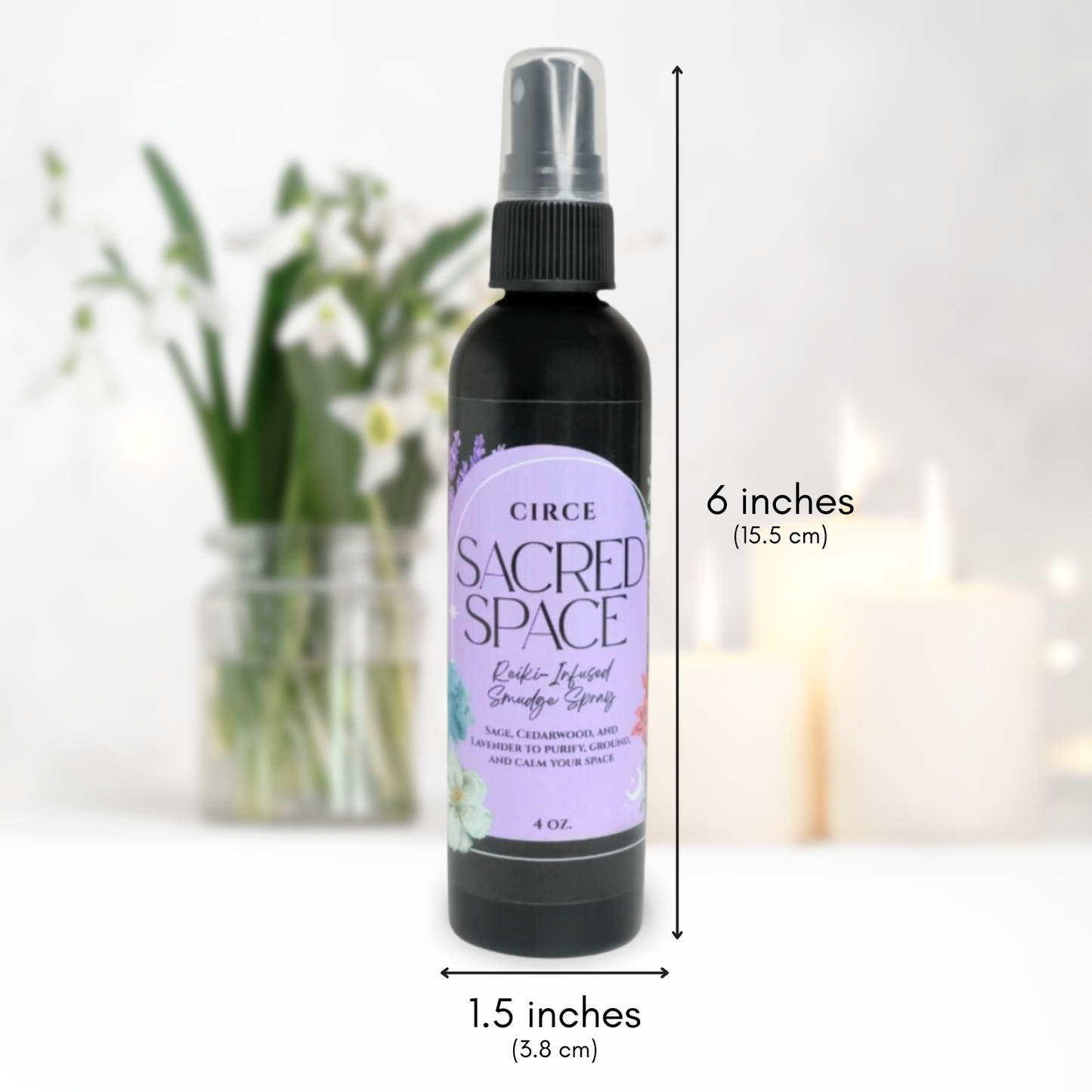 Sacred Space Smudge Spray | 4 oz. - Wholesale from Circe Boutique