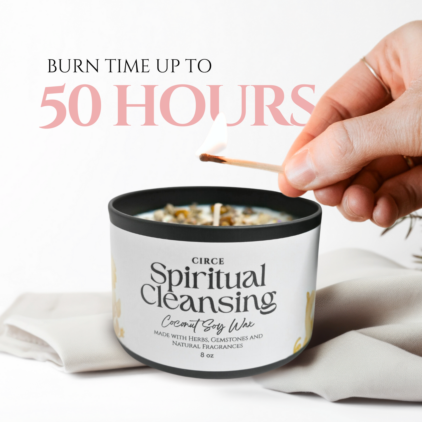 Spiritual Cleansing | 8 oz Spell Candle from Circe Boutique