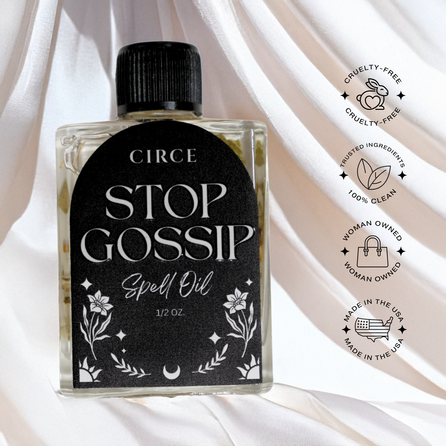 CIRCE Stop Gossip Spell Oil 1/2 oz. from Circe Boutique