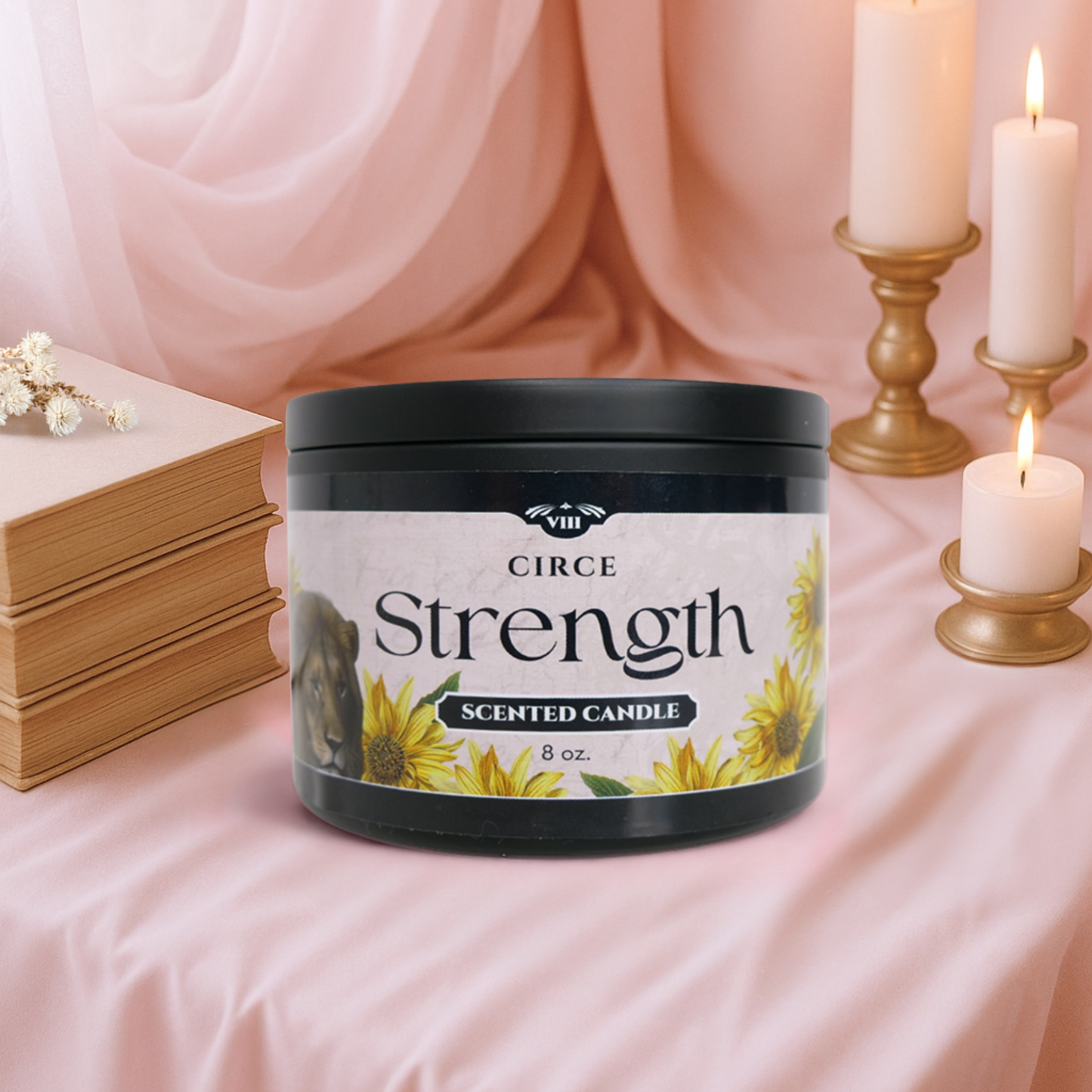 The Strength - Tarot Inspired Scented Candle 8 oz. from Circe Boutique