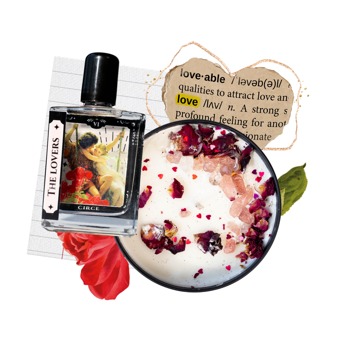 The Lovers Tarot Perfume Oil - 1.7 oz Roller | Wood, Freesia & Red Plum from Circe Boutique