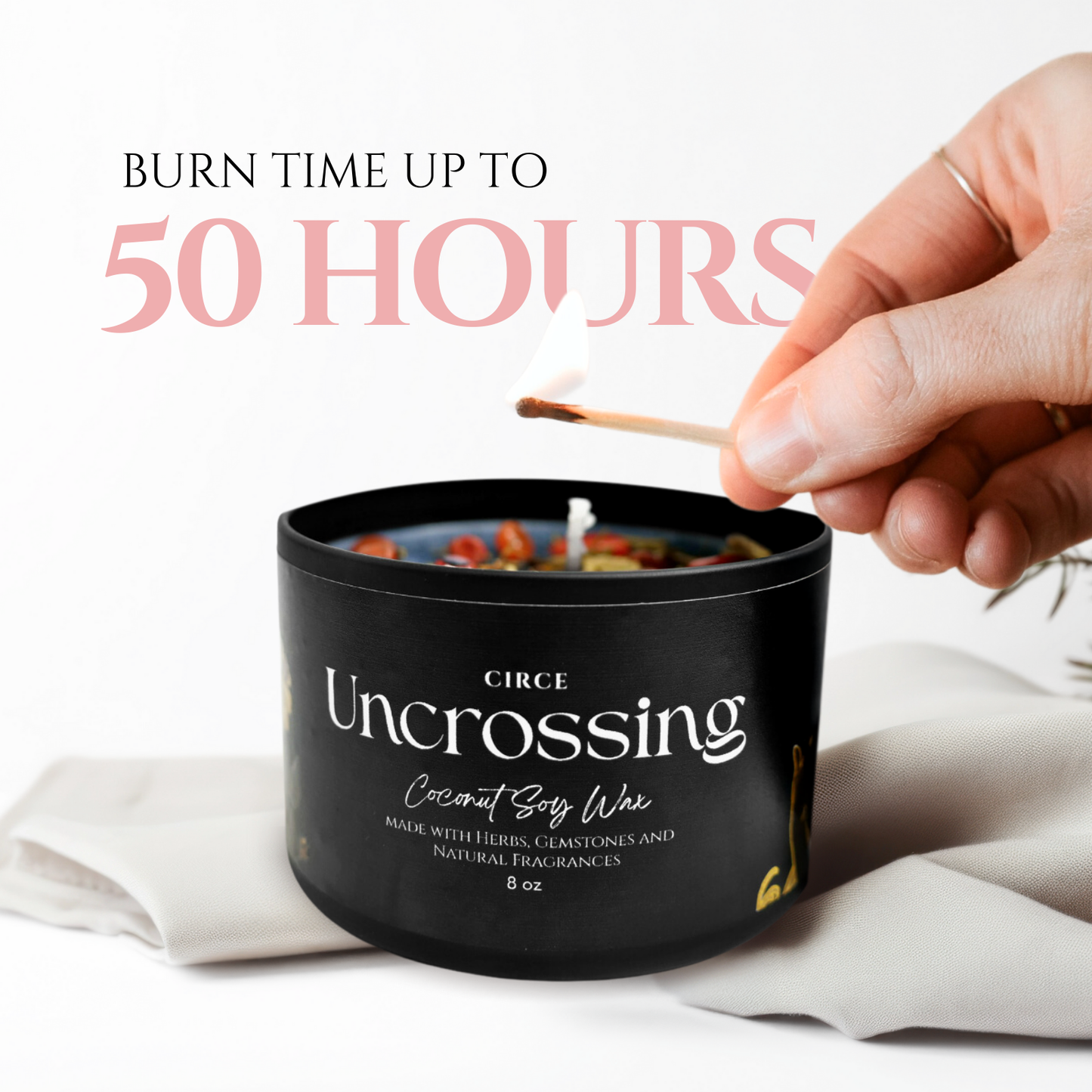 Uncrossing | 8 oz Spell Candle from Circe Boutique
