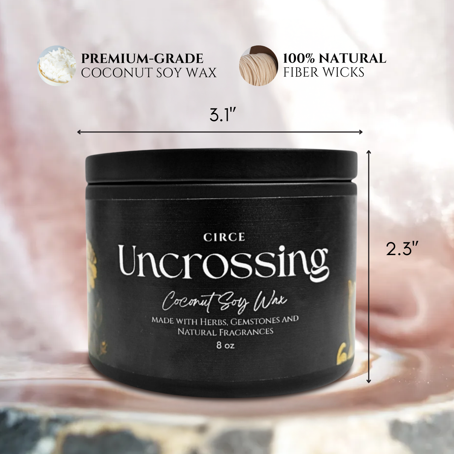 Uncrossing | 8 oz Spell Candle from Circe Boutique