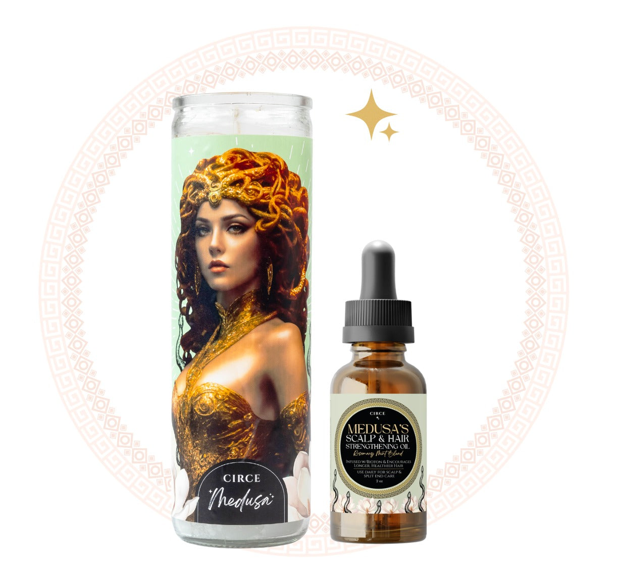 Medusa's Scalp & Hair Strengthening Oil - Rosemary Mint Blend 2 oz - Wholesales from Circe Boutique