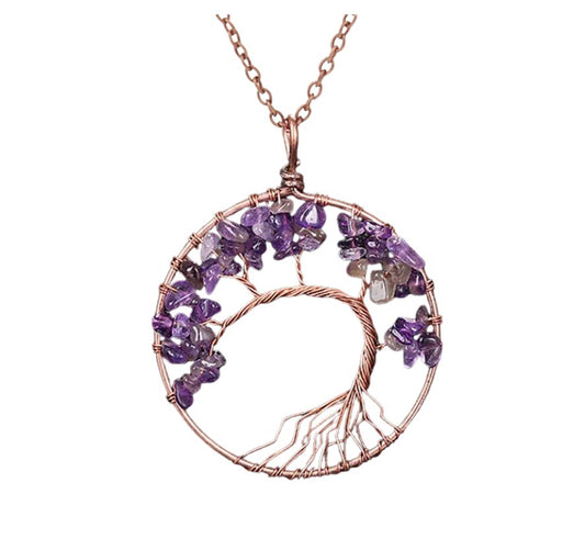 Tree of Life Pendant β Amethyst  from Circe Boutique