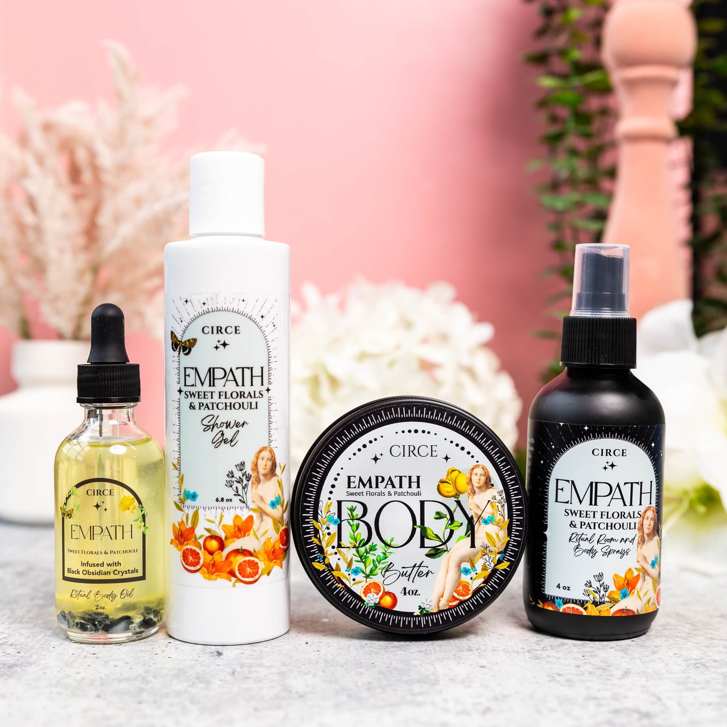 Empath Ritual Room and Body Spray - Sweet Florals and Patchouli 4 oz from Circe Boutique