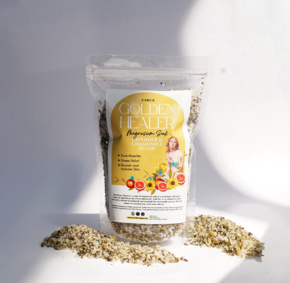 Golden Healer Magnesium Soak from Circe Boutique