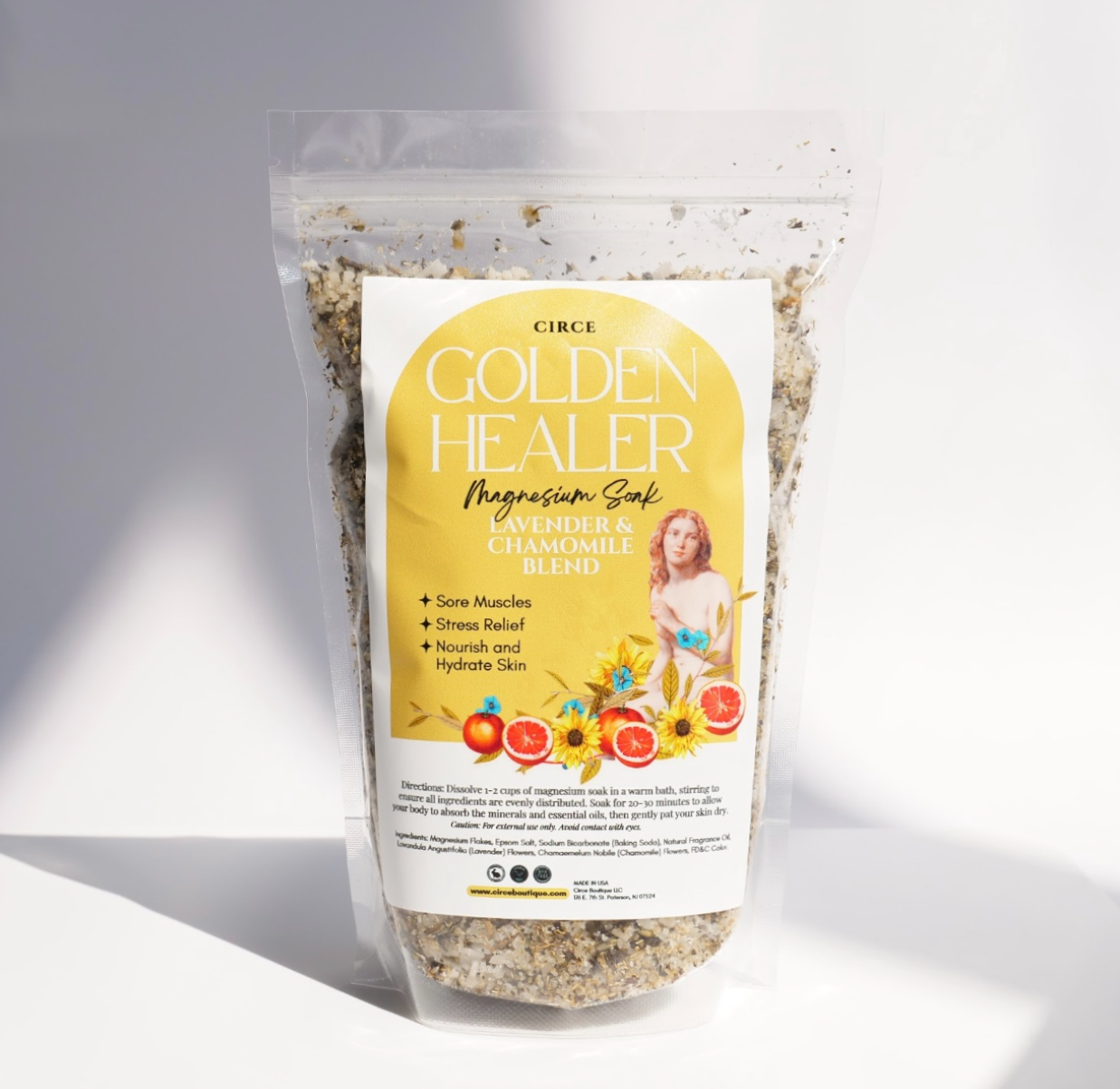 Golden Healer Magnesium Soak from Circe Boutique