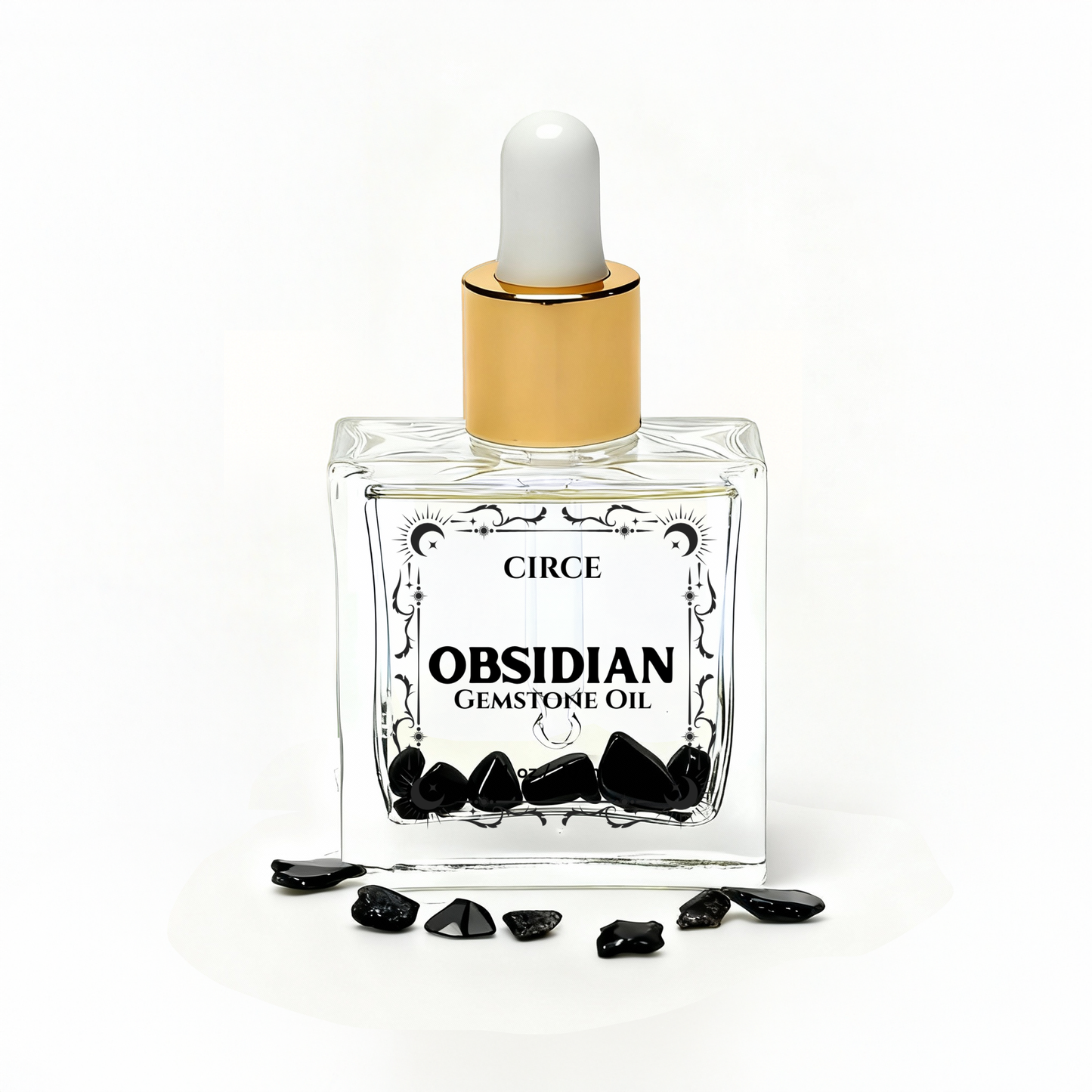 Black Obsidian Body Oil Sample β Crystal-Infused Protection & Glow | 1 oz