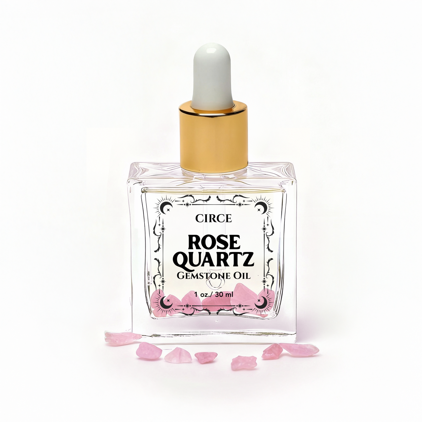 Rose Quartz Body Oil Sample β Crystal Self-Love Glow | 1 oz