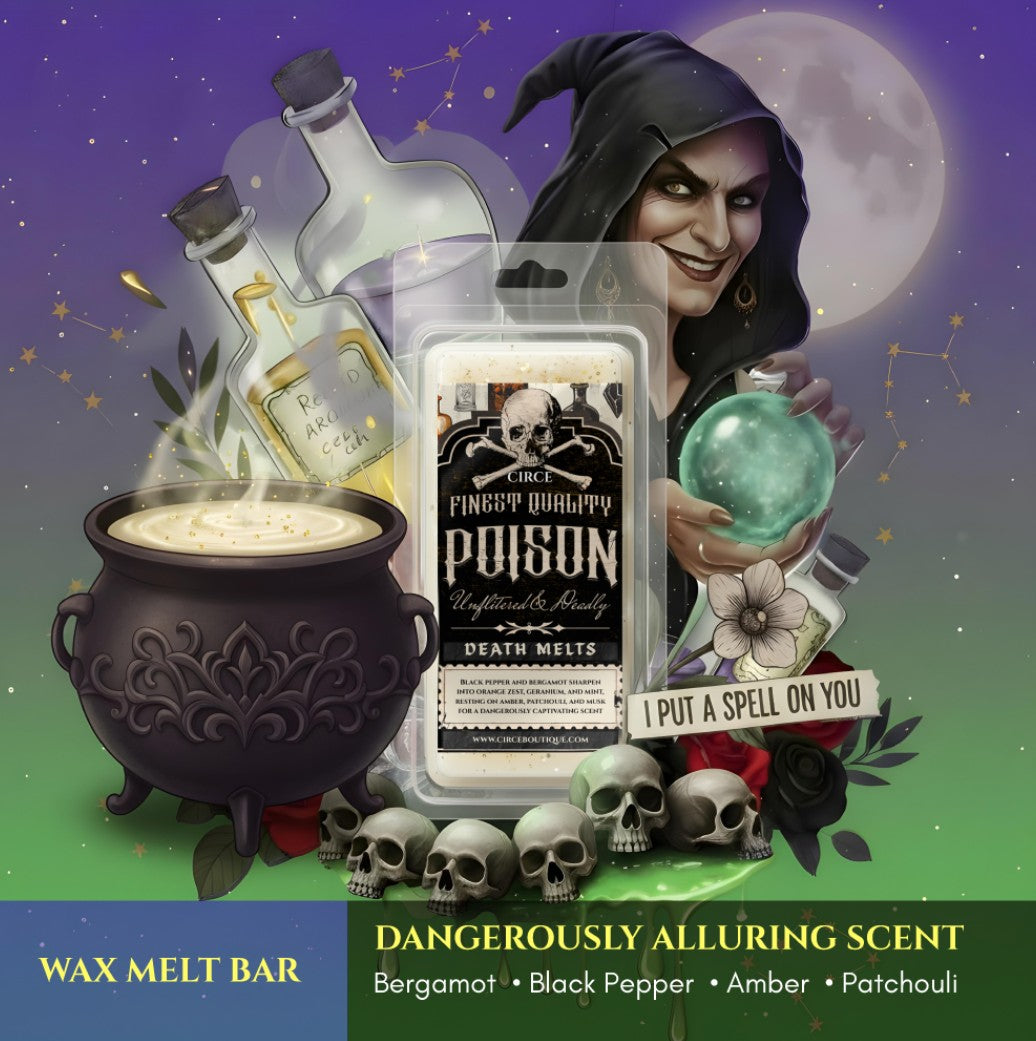 Finest Quality Poison Deadly Wax Melts – Black Pepper & Bergamot | Coconut Soy Blend
