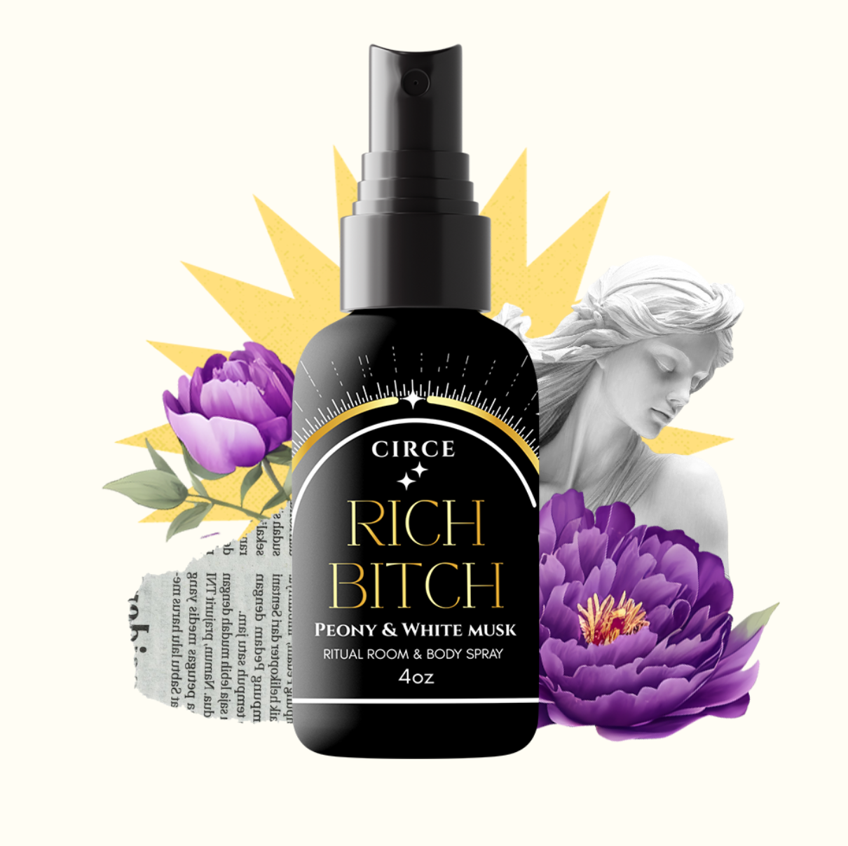 CIRCE Rich Bitch Ritual Room and Body Mist 4 oz from Circe Boutique