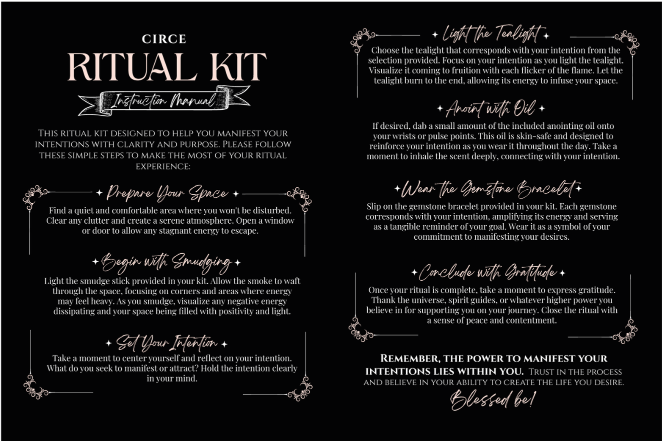 CIRCE Spell Kits - 4 Intentions Available from Circe Boutique