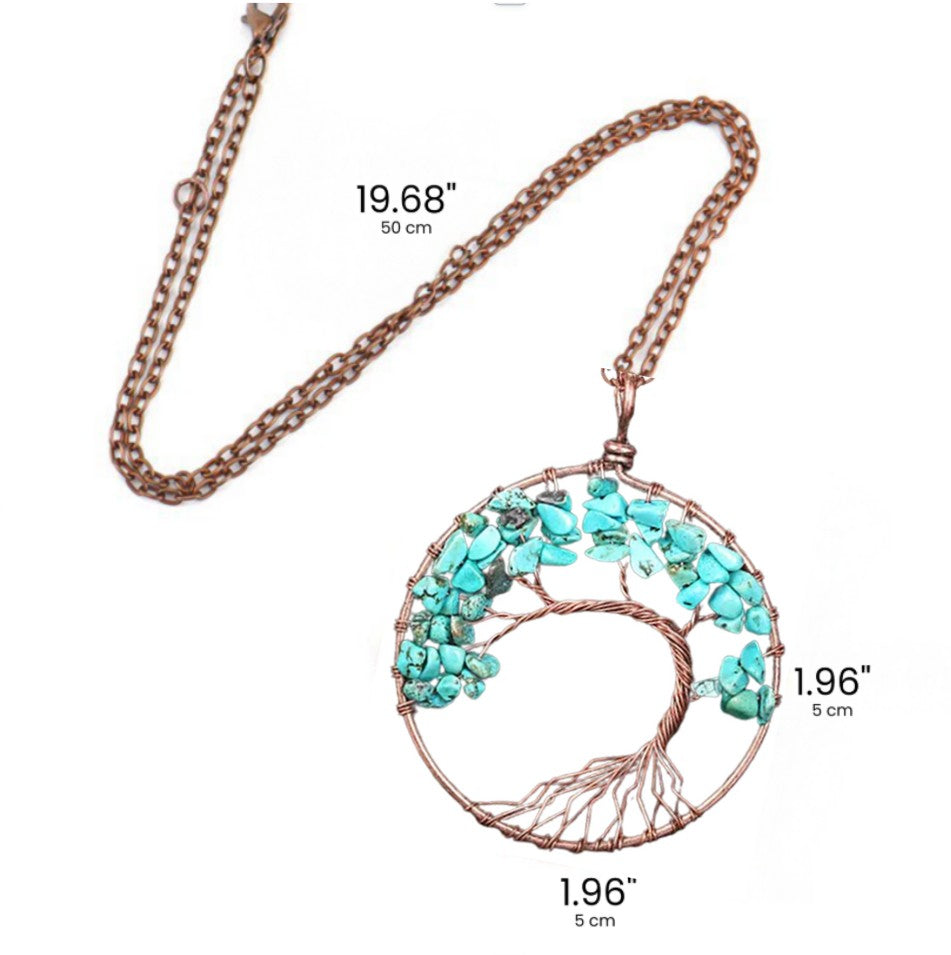 Tree of Life Pendant – Turquoise from Circe Boutique
